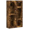 vidaXL Hangkast ELST Gerookt eiken 59 x 20 x 100 cm Bewerkt hout