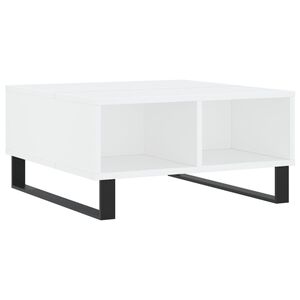vidaXL Salontafel 60x60x30 cm bewerkt hout wit