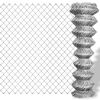 vidaXL Gaashek 25x1,25 m gegalvaniseerd staal zilverkleurig