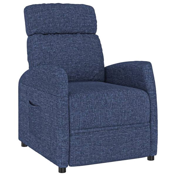 vidaXL Fauteuil verstelbaar stof blauw