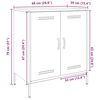 vidaXL Dressoir 68x39x79 cm staal roze