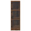 vidaXL Highboard Oud Hout 35 x 37 x 109 cm Bewerkt hout