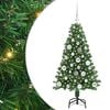 vidaXL Kunstkerstboom Groen 120 cm PVC en Staal en Kunststof