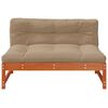 vidaXL Tuin Midden Sofa Massief grenenhout Wasbruin