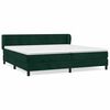 vidaXL Boxspring met matras fluweel donkergroen 200x200 cm