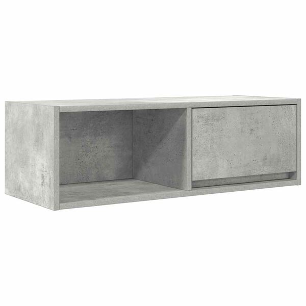 vidaXL Tv-meubel 80x31x25,5 cm bewerkt hout betongrijs