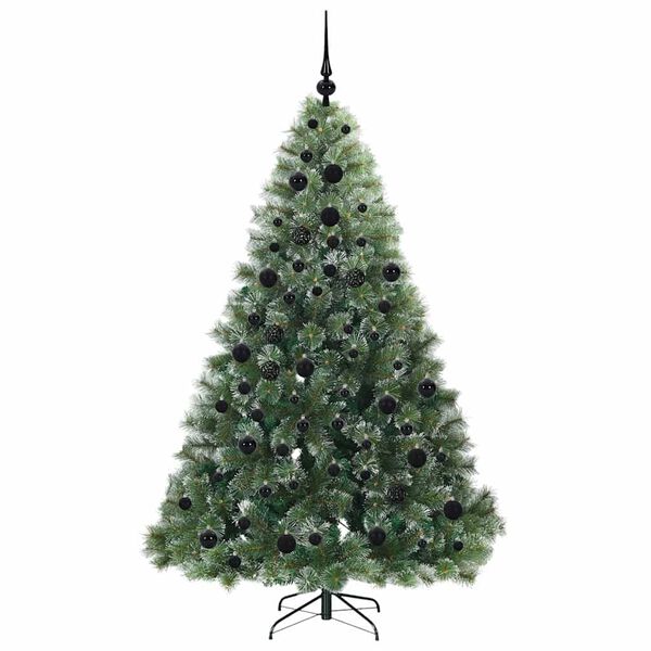 vidaXL Kunstkerstboom met 300 LED met standaard Groen 180 cm PE en PVC