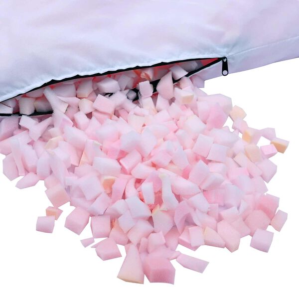 vidaXL Versnipperde schuimvulling Roze 5 kg Polyurethan