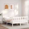 vidaXL Bedframe zonder matras massief grenenhout wit 140x200 cm