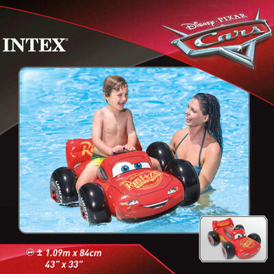 Intex Opblaasfiguur Cars 84x109x41 cm rood