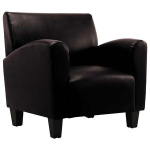 vidaXL Fauteuil kunstleer donkerbruin