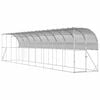 vidaXL Kippenhok Tegen de Muur zilver 600 x 150 x 215 cm