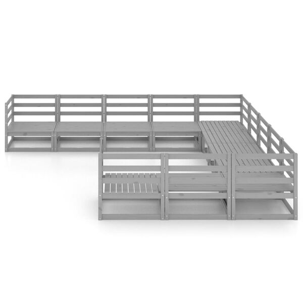 vidaXL 11-delige Loungeset massief grenenhout