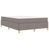 vidaXL Bedframe met matras Taupe 140 x 200 cm Stof