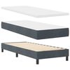 vidaXL Boxspringbed met matras Donkergrijs 80 x 200 cm Fluweel