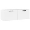 vidaXL Wandkast 100x36,5x35 cm bewerkt hout wit