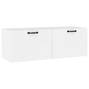 vidaXL Wandkast 100x36,5x35 cm bewerkt hout wit