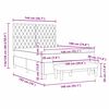 vidaXL Boxspring bed met matras Donkergrijs 140 x 190 cm Fluweel
