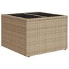 vidaXL 10-delige Loungeset met kussens poly rattan beige