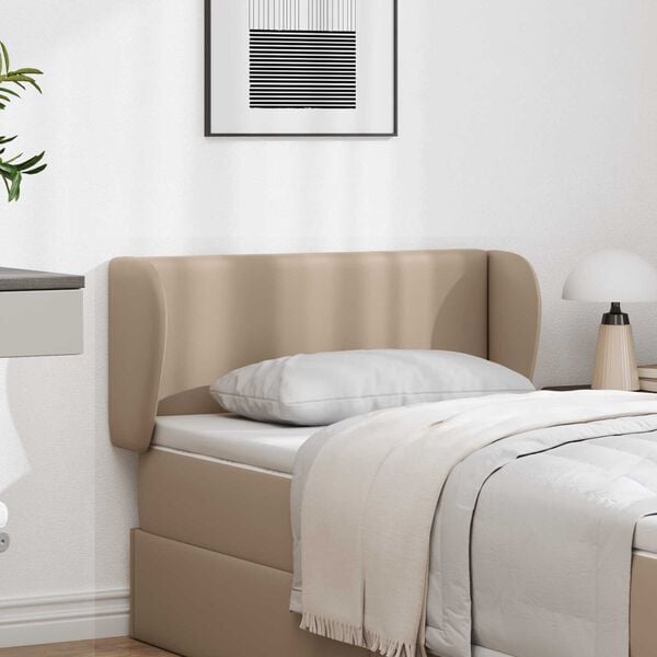 vidaXL Hoofdbord oor Tan 40 x 23 x 6 cm PVC