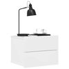 vidaXL Nachtkastjes 2 st 40x30x30 cm bewerkt hout hoogglans wit