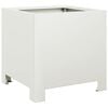 vidaXL Plantenbak 30x30x30 cm staal wit