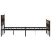 vidaXL Bedframe zonder matras metaal gerookt eikenkleurig 183x213 cm