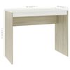 vidaXL Bureau 90x40x72 cm bewerkt hout wit en sonoma eikenkleurig