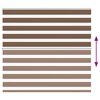 vidaXL Zebra rolgordijn 160x100 cm stofbreedte 155,9cm polyester bruin