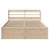 vidaXL Bedframe met hoofdbord massief grenenhout 140x190 cm