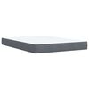 vidaXL Boxspring met matras fluweel donkergrijs 140x200 cm