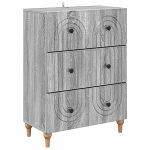 vidaXL Ladenkast Grijs sonoma 66 x 34,5 x 90 cm Bewerkt hout