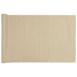 vidaXL Balkonscherm Oxford textiel 75x600 cm beige