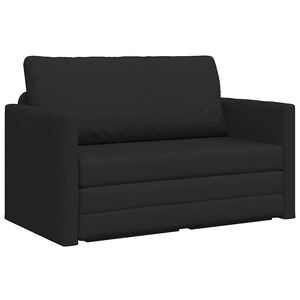 vidaXL Slaapbank Zwart 124 x 71 x 78 cm Stof