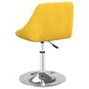 vidaXL Eetkamerstoelen draaibaar 2 st fluweel mosterdgeel