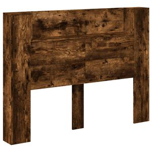 vidaXL Hoofdbord Kast met LED Gerookte Eik Bewerkt hout