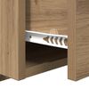 vidaXL Nachtkastje 2 pcs Artisan Eiken 50 x 32,5 x 80cm Bewerkt hout