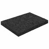 vidaXL Rubber granulaat patio pad Zwart 6 x 9 x 0,8 cm Rubber
