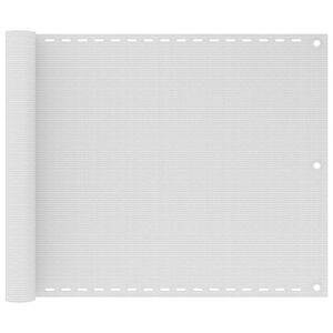 vidaXL Balkonscherm 75x300 cm HDPE wit