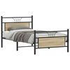 vidaXL Bedframe zonder matras hout sonoma eikenkleurig 100x190 cm