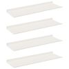 vidaXL Drijvende plank 4 st Wit 60 x 18 x 2,5 cm Staal