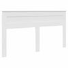 vidaXL Bedframe met hoofdeinde Wit 200 x 200 cm Massief grenenhout