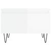 vidaXL Salontafels 2 st 50x46x35 cm bewerkt hout hoogglans wit