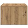 vidaXL Salontafel Artisan Eiken 50 x 50 x 35 cm Bewerkt hout