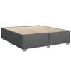 vidaXL Boxspring met matras stof donkergrijs 180x200 cm