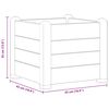vidaXL Plantenbak verhoogd 43x43x35 cm PP steengrijs