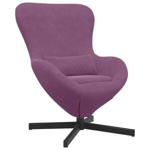 vidaXL Eivormige stoel Paars 63 x 73 x 90 cm Fluweel