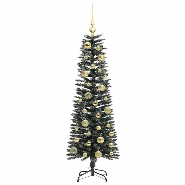 vidaXL Kunstkerstboom met 150 LED Groen 120 cm PVC en Plastic en Staal