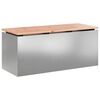 vidaXL Tuinbank Zilver 100 x 40 x 43 cm Gegalvaniseerd staal