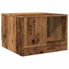vidaXL Salontafel 50x50x36 cm bewerkt hout oud houtkleurig